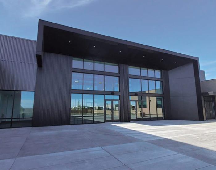 Entrance to the Readiness Center building located in the Tri-Cities.